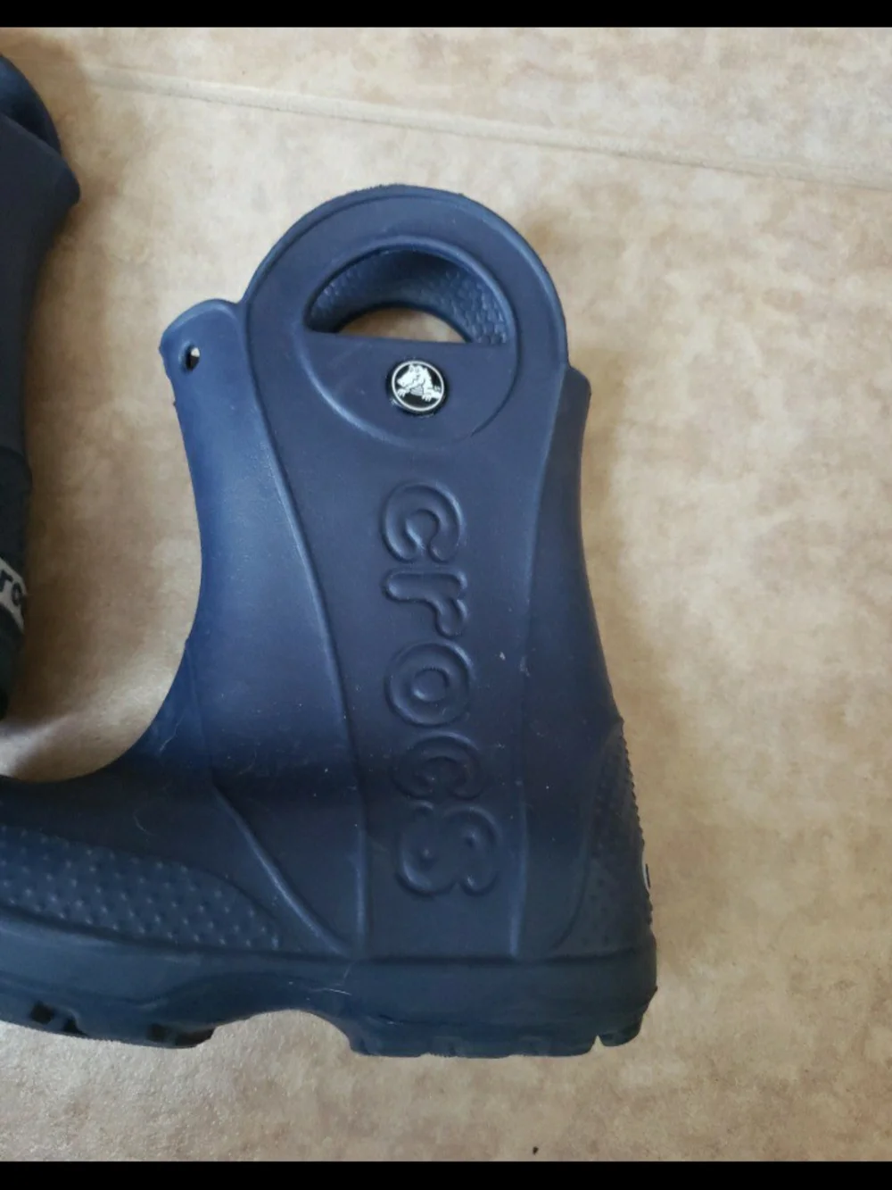CROCS Kids Navy Blue Rain & Snow Boots Size 10